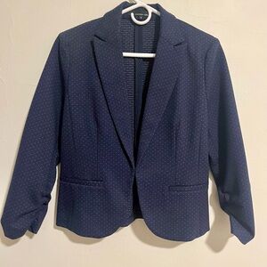 Amanda & Chelsea Navy Blazer with Dotted Pattern